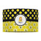 Honeycomb, Bees & Polka Dots 12" Drum Lampshade - FRONT (Fabric)
