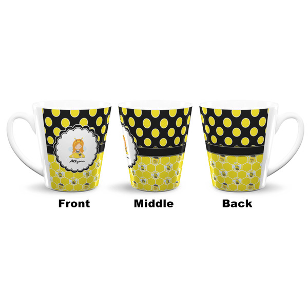 Honeycomb, Bees & Polka Dots 12 Oz Latte Mug - Approval