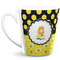 Honeycomb, Bees & Polka Dots 12 Oz Latte Mug - Front Full