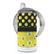 Honeycomb, Bees & Polka Dots 12 oz Stainless Steel Sippy Cups - FULL (back angle)