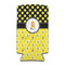 Honeycomb, Bees & Polka Dots Can Cooler (tall 12 oz) (Personalized)