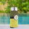 Honeycomb, Bees & Polka Dots Can Cooler - Tall 12oz - In Context