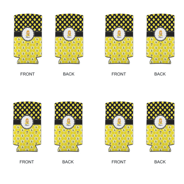 Honeycomb, Bees & Polka Dots 12oz Tall Can Sleeve - Set of 4 - APPROVAL