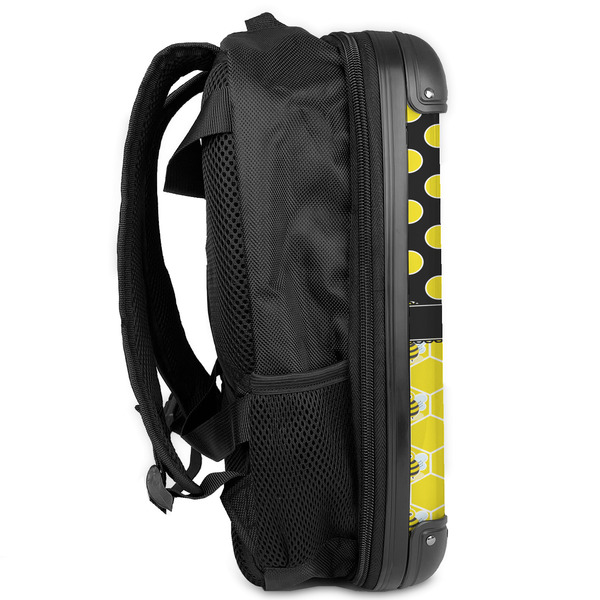 Honeycomb, Bees & Polka Dots 13" Hard Shell Backpacks - Side View