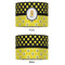 Honeycomb, Bees & Polka Dots 16" Drum Lampshade - APPROVAL (Fabric)