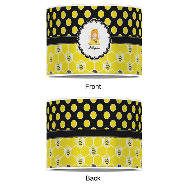Honeycomb, Bees & Polka Dots 16" Drum Lampshade - APPROVAL (Poly Film)
