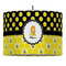 Honeycomb, Bees & Polka Dots 16" Drum Lampshade - PENDANT (Fabric)