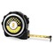 Honeycomb, Bees & Polka Dots 16 Foot Black & Silver Tape Measures - Front