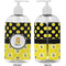 Honeycomb, Bees & Polka Dots 16 oz Plastic Liquid Dispenser- Approval- White