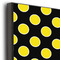 Honeycomb, Bees & Polka Dots 16x20 Wood Print - Closeup