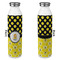 Honeycomb, Bees & Polka Dots 20oz Water Bottles - Full Print - Approval