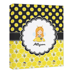 Honeycomb, Bees & Polka Dots Canvas Print - 20x24 (Personalized)