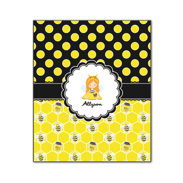 Honeycomb, Bees & Polka Dots 20x24 Wood Print - Front View