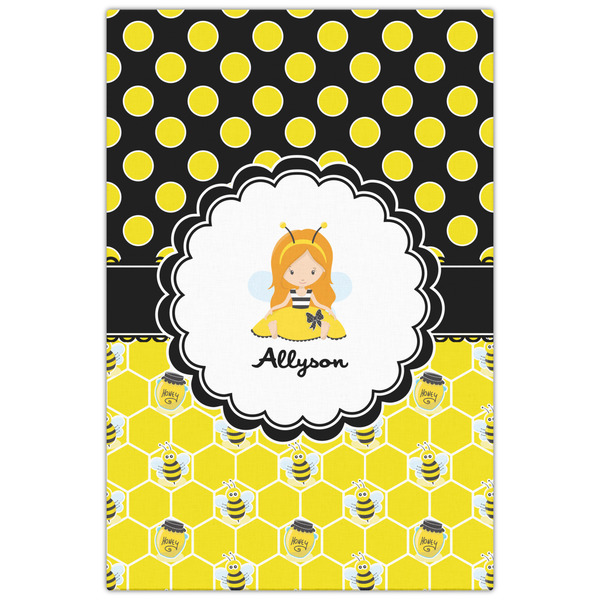 Honeycomb, Bees & Polka Dots 20x30 - Canvas Print - Front View