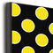 Honeycomb, Bees & Polka Dots 20x30 Wood Print - Closeup