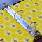 Honeycomb, Bees & Polka Dots 3 Ring Binders - Full Wrap - 1" - DETAIL
