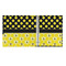 Honeycomb, Bees & Polka Dots 3 Ring Binders - Full Wrap - 1" - OPEN INSIDE