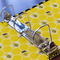 Honeycomb, Bees & Polka Dots 3 Ring Binders - Full Wrap - 2" - DETAIL