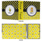 Honeycomb, Bees & Polka Dots 3 Ring Binders - Full Wrap - 3" - APPROVAL