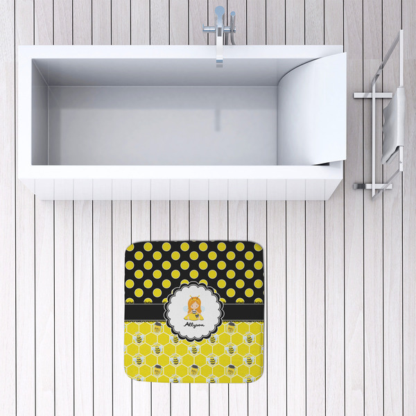 Honeycomb, Bees & Polka Dots 48x48 Foam Memory Mat - LIFESTYLE