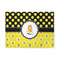 Honeycomb, Bees & Polka Dots Area Rug (Personalized)
