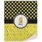 Honeycomb, Bees & Polka Dots 50x60 Sherpa Blanket