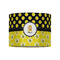 Honeycomb, Bees & Polka Dots 8" Drum Lampshade - FRONT (Fabric)