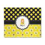 Honeycomb, Bees & Polka Dots 8' x 10' Indoor Area Rug (Personalized)