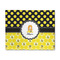 Honeycomb, Bees & Polka Dots 8'x10' Patio Rug - Front/Main