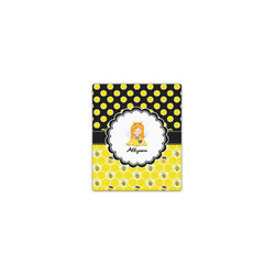 Honeycomb, Bees & Polka Dots Canvas Print - 8x10 (Personalized)