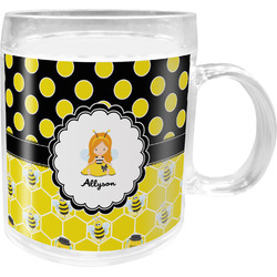 Honeycomb, Bees & Polka Dots Acrylic Kids Mug (Personalized)