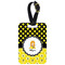 Honeycomb, Bees & Polka Dots Aluminum Luggage Tag (Personalized)