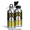 Honeycomb, Bees & Polka Dots Aluminum Water Bottle - Alternate lid options