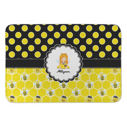 Honeycomb, Bees & Polka Dots Anti-Fatigue Kitchen Mat (Personalized)