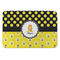 Honeycomb, Bees & Polka Dots Anti-Fatigue Kitchen Mat (Personalized)