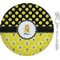 Honeycomb, Bees & Polka Dots Appetizer / Dessert Plate