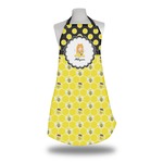 Honeycomb, Bees & Polka Dots Apron w/ Name or Text