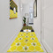 Honeycomb, Bees & Polka Dots Area Rug Sizes - In Context (vertical)