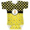 Honeycomb, Bees & Polka Dots Baby Bodysuit 0-3 (Personalized)