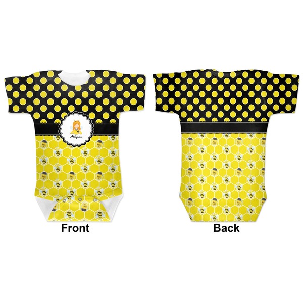 Honeycomb, Bees & Polka Dots Baby Bodysuit Approval