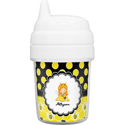 Honeycomb, Bees & Polka Dots Baby Sippy Cup (Personalized)