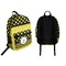 Honeycomb, Bees & Polka Dots Backpack front and back - Apvl
