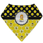 Honeycomb, Bees & Polka Dots Bandana Bib (Personalized)