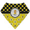 Honeycomb, Bees & Polka Dots Bandana Bib (Personalized)