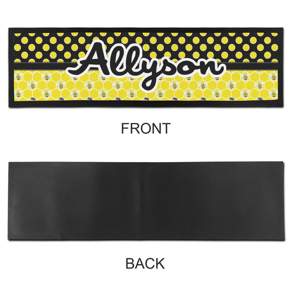 Honeycomb, Bees & Polka Dots Bar Mat - Large - APPROVAL