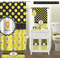 Honeycomb, Bees & Polka Dots Bathroom Scene