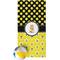 Honeycomb, Bees & Polka Dots Beach Towel (Personalized)