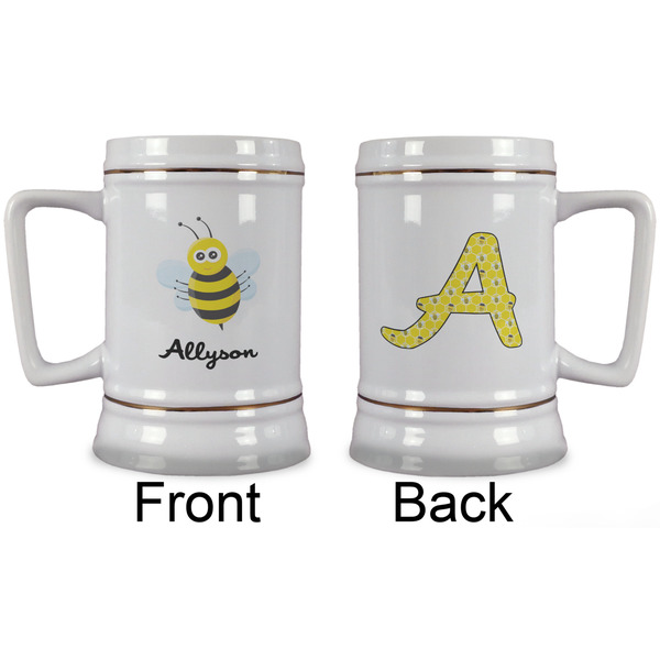 Honeycomb, Bees & Polka Dots Beer Stein - Approval