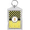 Honeycomb, Bees & Polka Dots Bling Keychain (Personalized)