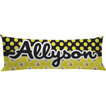 Honeycomb, Bees & Polka Dots Body Pillow Case (Personalized)